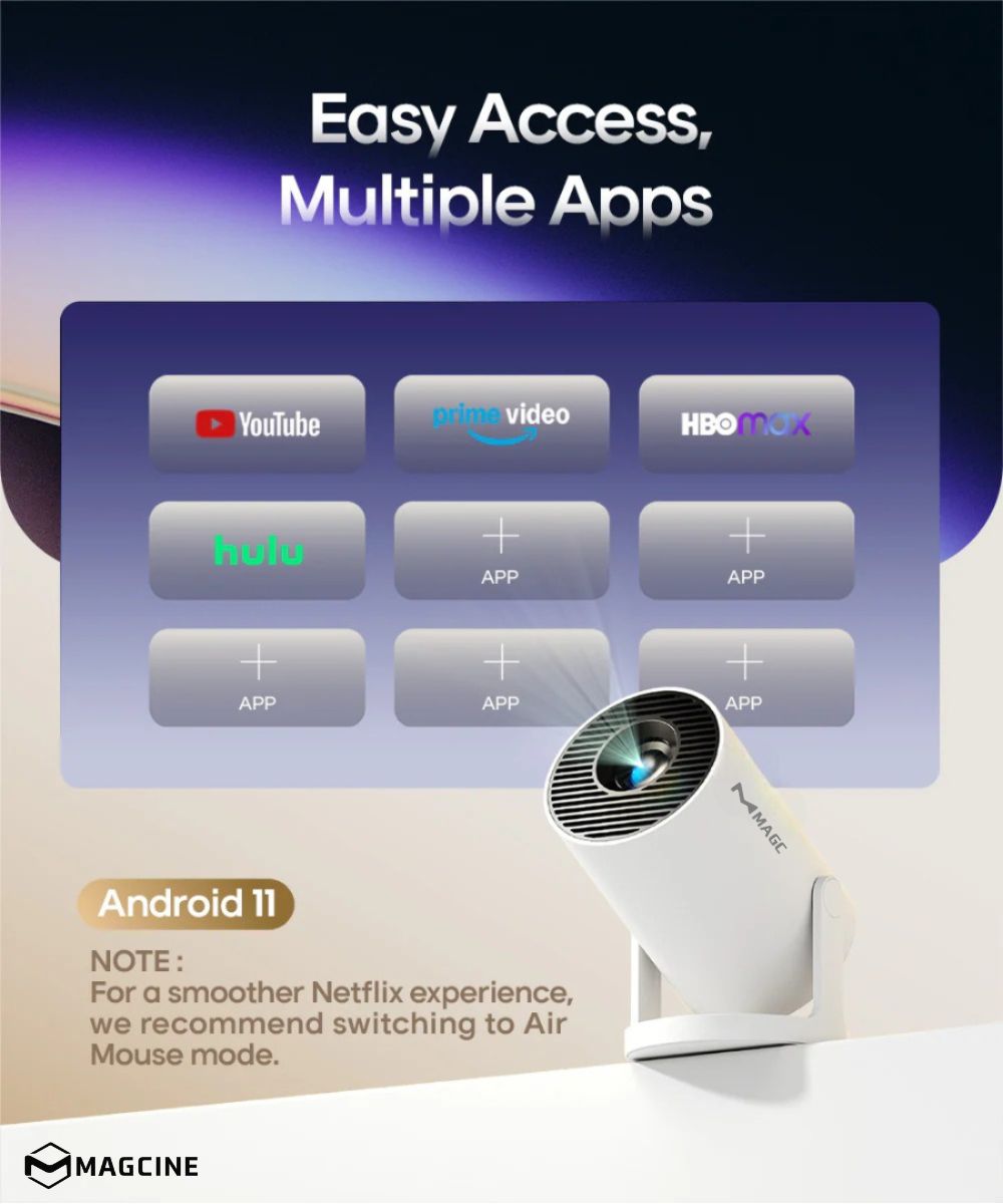 MAGC ST400 PRO+ Smart Projector